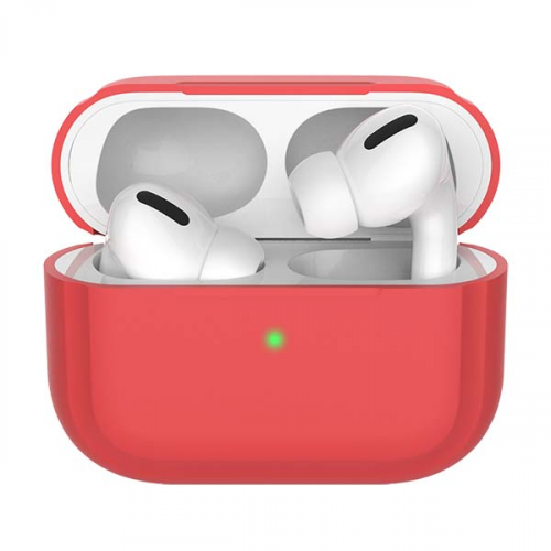 Чехол для AirPods Pro Deppa темно-красный