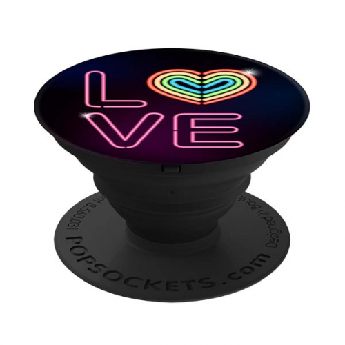 Кольцо-держатель для телефона Popsockets Neon Love (101552)