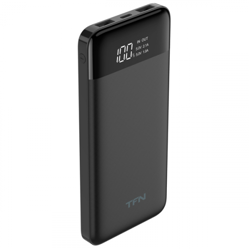 Внешний аккумулятор Slim Duo LCD 10 000 black (TFN-PB-217-BK)
