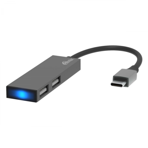 Разветвитель для компьютера Ritmix USB-C/2*USB-A (CR-4201 Metal)