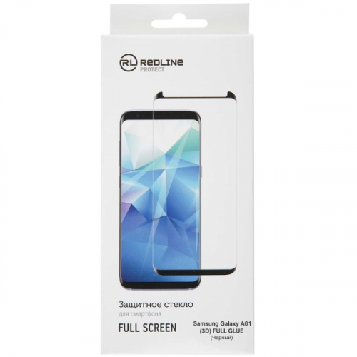 Защитное стекло для Samsung Red Line Full Screen (3D) для Galaxy A01, TG FG Black