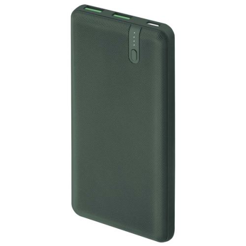 Внешний аккумулятор InterStep PB1018PD 10000мАч TypeC QC/PD Green