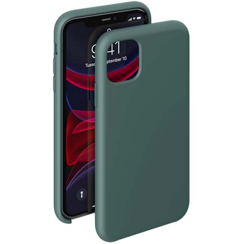 Чехол Deppa Liquid Silicone iPhone 11 Pro Max тёмно-зеленый