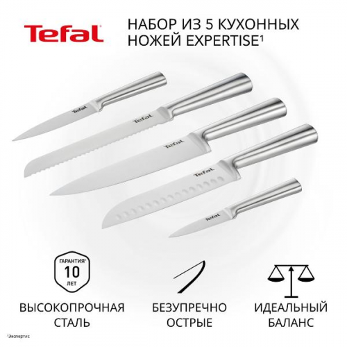Набор кухонных ножей Tefal Expertise (5 ножей) K121S575