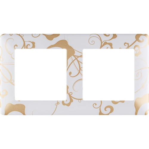 Рамка Legrand Valena LIFE Ампир Белая 2-пост. (754102)