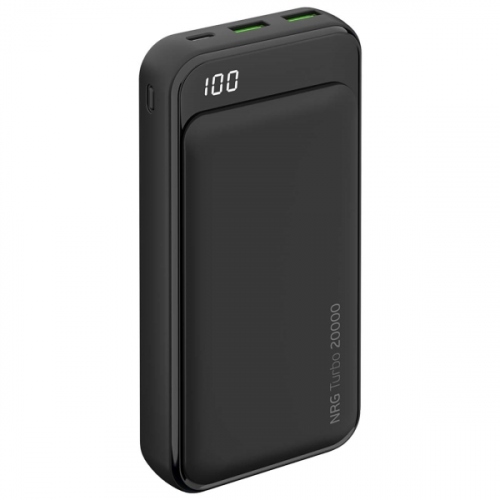Внешний аккумулятор Deppa NRG Turbo Compact 20000mAh, QC 3.0, Black (33556)