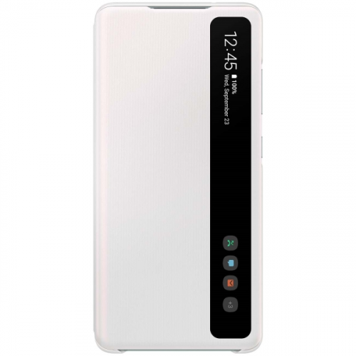Чехол Samsung Smart Clear View Cover S20 FE белый (EF-ZG780)
