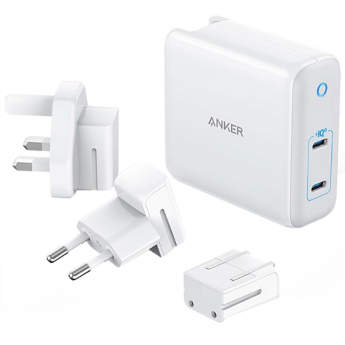 Сетевое зарядное устройство Anker PowerPort Atom III Duo 60W USB-С x 2 White