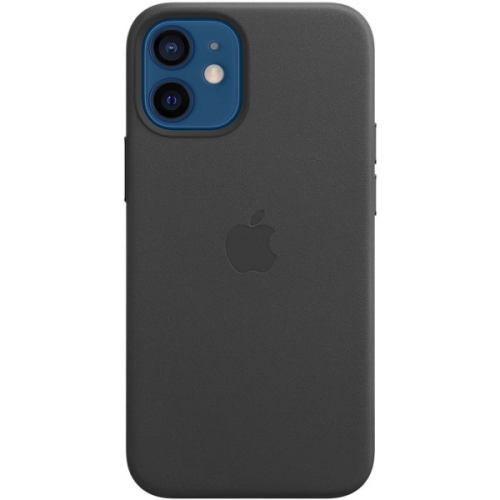 Чехол Apple iPhone 12 mini Leather MagSafe Black