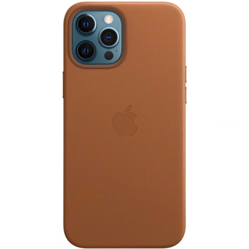 Чехол Apple iPhone 12 Pro Max Leather MagSafe Saddle Brown