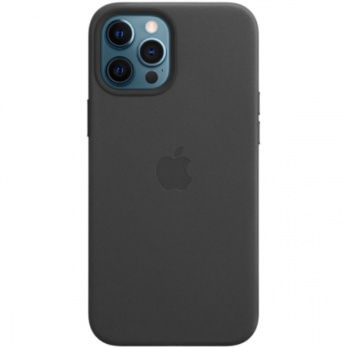 Чехол Apple iPhone 12 Pro Max Leather MagSafe Black