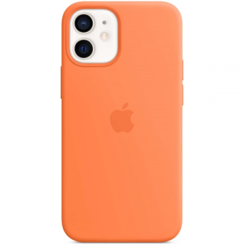 Чехол Apple iPhone 12 mini Silicone MagSafe Kumquat
