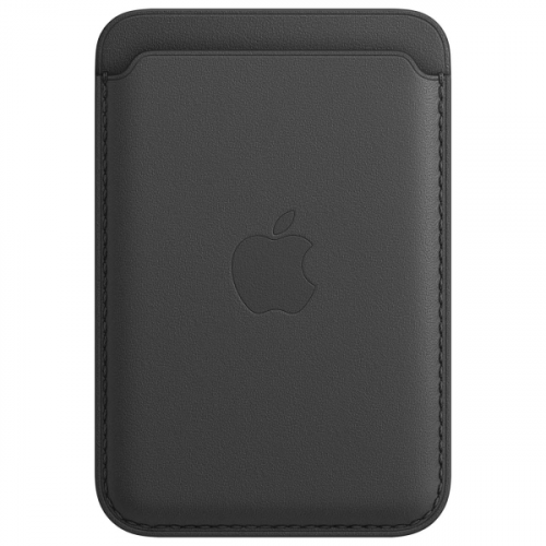 Чехол Apple iPhone Leather Wallet MagSafe Black