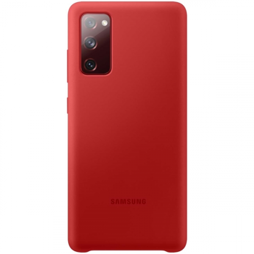 Чехол Samsung Silicone Cover S20 FE красный (EF-PG780)