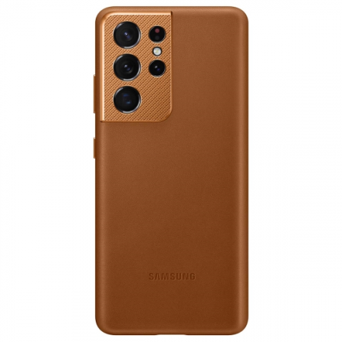 Чехол Samsung Leather Cover S21 Ultra Brown (EF-VG998)