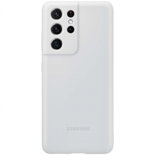 Чехол Samsung Silicone Cover S21 Ultra Light Gray (EF-PG998)