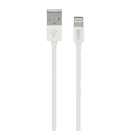 Кабель для iPod, iPhone, iPad InterStep Lightning-USB-A USB 2.0 белый 1м