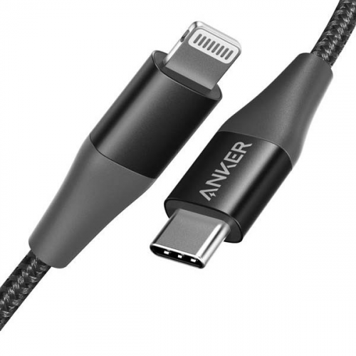 Кабель USB Type-C Anker PowerLine+II USB-C LTG 90см Black