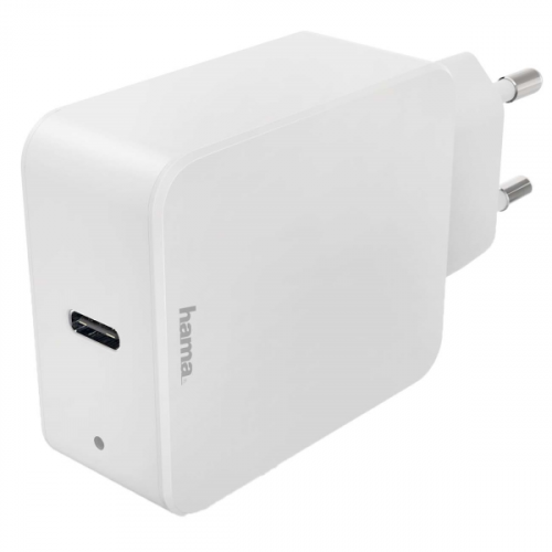Сетевое зарядное устройство Hama PD/QC 3A USB Type C White (00183277)