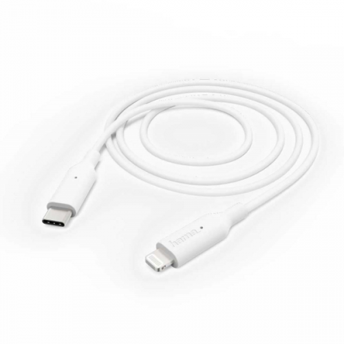 Кабель для iPod, iPhone, iPad Hama Mfi 1 м Lightning USB Type-C White (00183295)