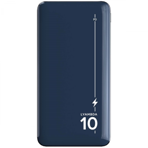 Внешний аккумулятор LYAMBDA 10000mAh PD+QC3.0 Slim Dark Blue (LP301-DB)