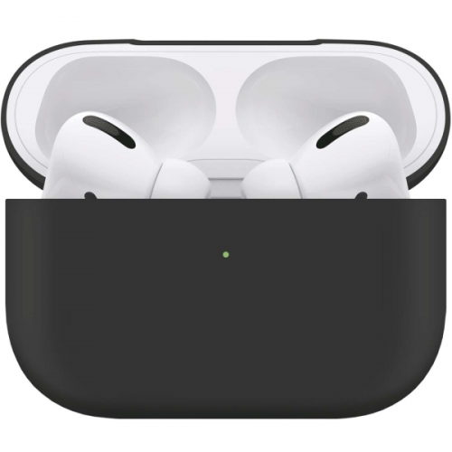 Чехол для Apple AirPods Pro InterStep liquid silicone, Black