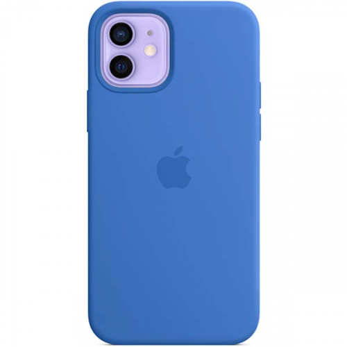 Чехол Apple iPhone 12 mini Silicone Case MagSafe Capri Blue