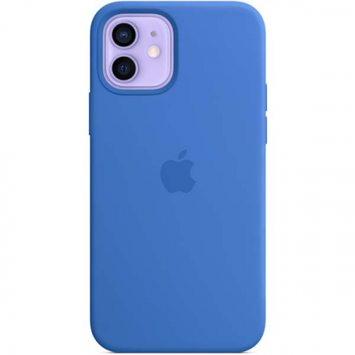 Чехол Apple iPhone 12/12 Pro Silicone Case MagSafe Capri Blue