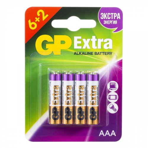 Батарейки AAA (LR3) GP24AX6/2-2CR8