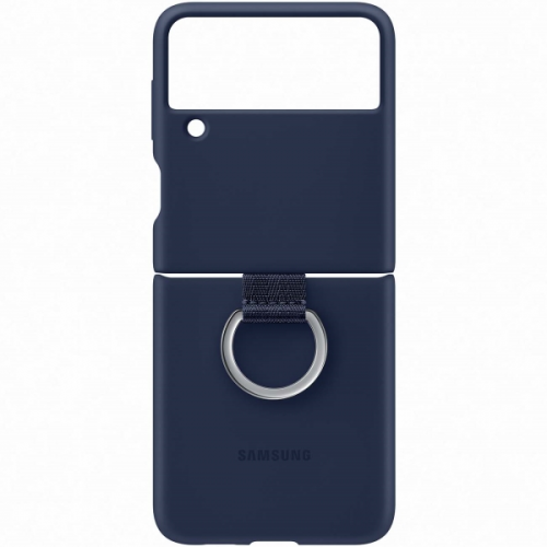 Чехол Samsung Galaxy Z Flip3 Silicon Cover Ring Navy EF-PF711