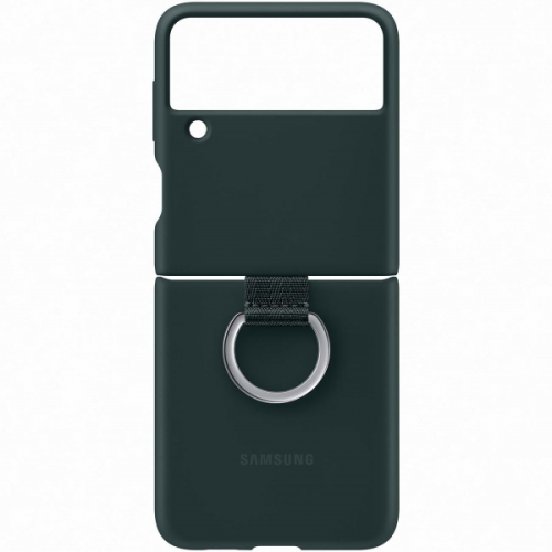 Чехол Samsung Galaxy Z Flip3 Silicone Cover Ring Green EF-PF711