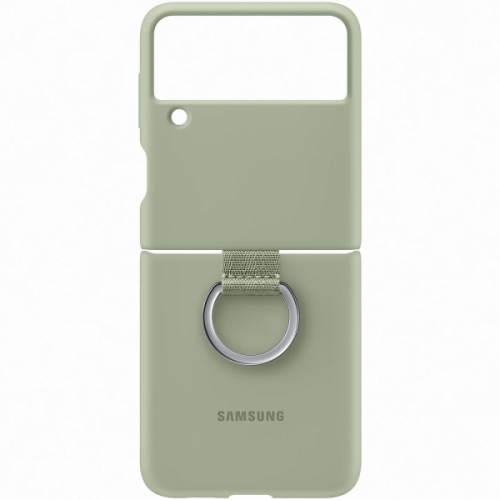Чехол Samsung Galaxy Z Flip3 Silicone Cover Ring Olive Green