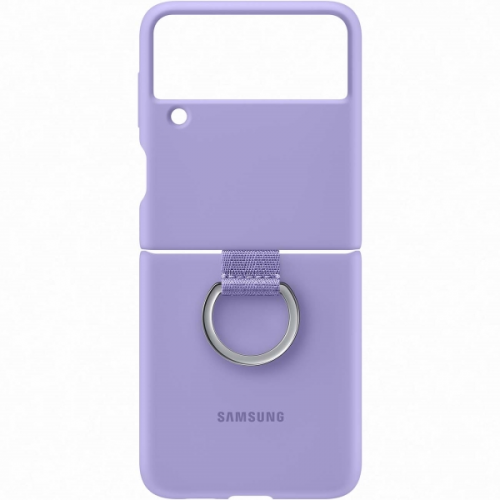 Чехол Samsung Galaxy Z Flip3 Silicone Cover Ring Lavender