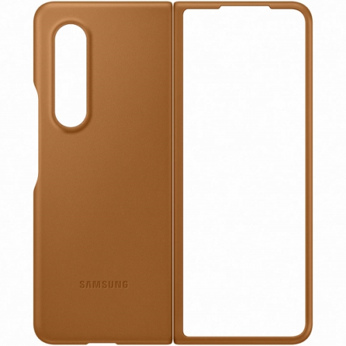 Чехол Samsung Galaxy Z Fold3 Leather Cover Camel (EF-VF926)