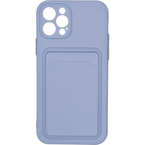 Чехол Carmega Apple iPhone 12 Pro Card blue