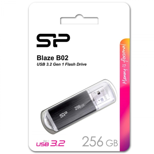 Флеш-диск Silicon Power 256GB Blaze B02 USB3.1 (SP256GBUF3B02V1K)