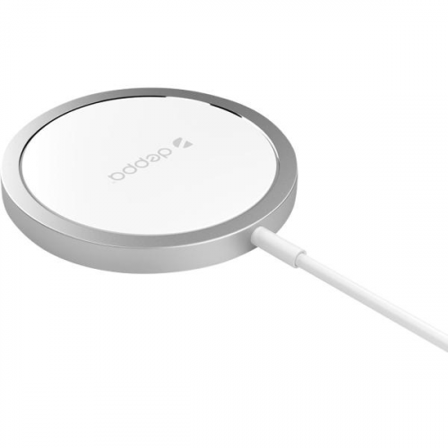 БЗУ Deppa MagSafe Qi 15W серебристый