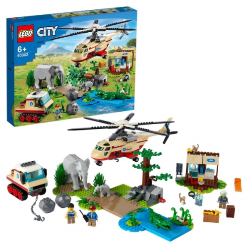 Конструктор детский Lego CITY Операция по спасению зверей (60302)
