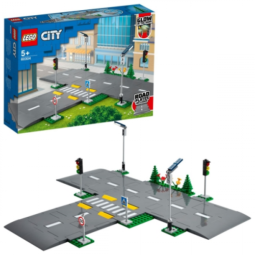Конструктор детский Lego CITY Дорожные пластины (60304)