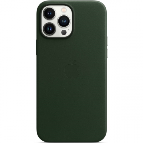 Чехол Apple iPhone 13 Pro Max Leather MagSafe Sequoia Green