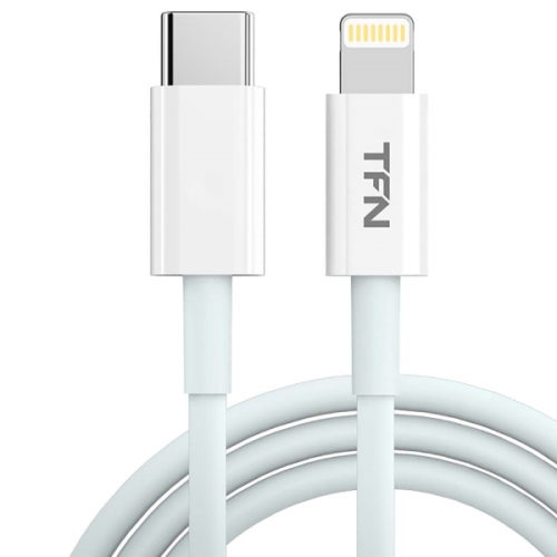 Кабель для iPod, iPhone, iPad Type-C 1.0m TPE white (TFN-CLIGC1MTPEWH)