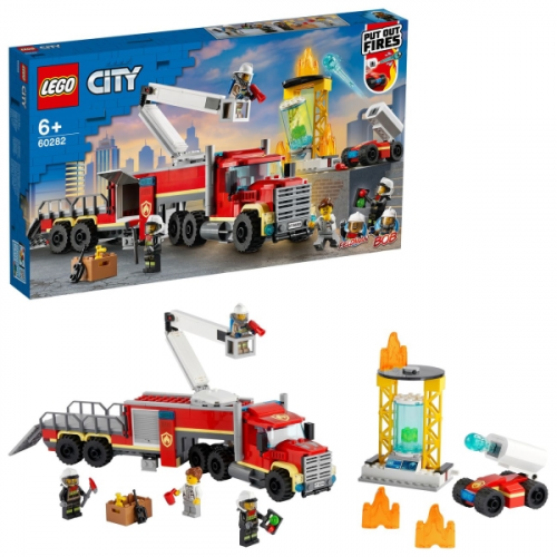 Конструктор детский Lego CITY Команда пожарных (60282)