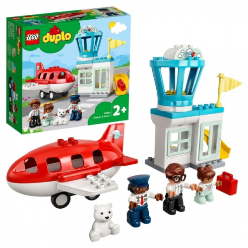 Конструктор детский Lego DUPLO Самолет и аэропорт (10961)