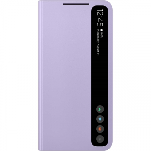 Чехол Samsung Smart Clear View Cover S21 FE фиолетовый EF-ZG990