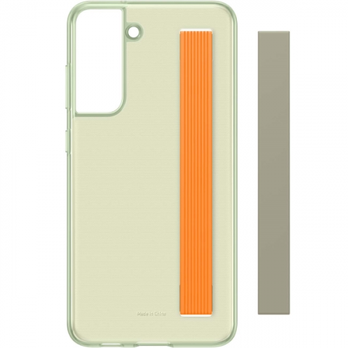 Чехол Samsung Slim Strap Cover S21 FE оливковый (EF-XG990)