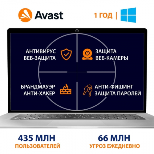 Антивирусы AVAST Premium Security на 1 устройство на 1 год
