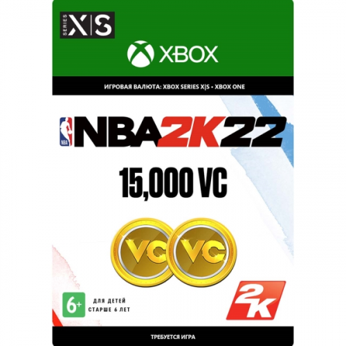 Цифровая версия игры Xbox Take-Two NBA 2K22: 15,000 VC