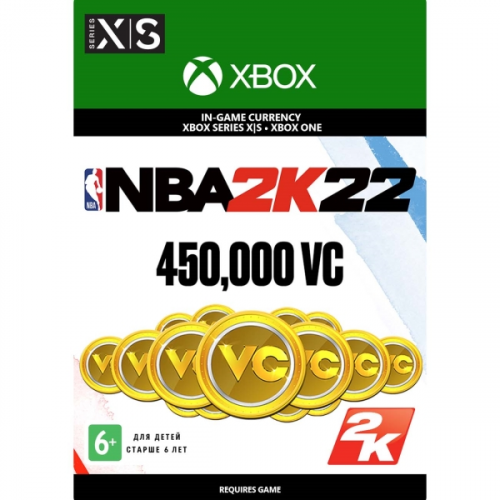 Цифровая версия игры Xbox Take-Two NBA 2K22: 450,000 VC