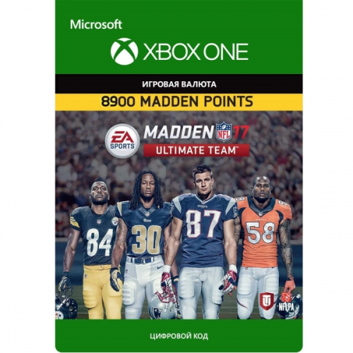 Игровая валюта Xbox Madden NFL 17: MUT 8900 Madden Points Pack (One)