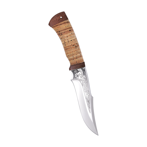 Нож Хазар, АиР, береста, 95х18